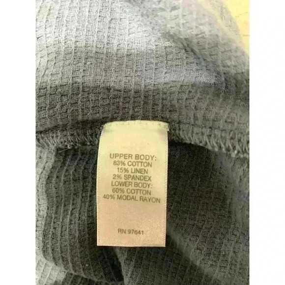 Pure Jill Tunic Top Crepe Large Bluebell Layered Knit Linen Lagenlook Artsy - Picture 8 of 8